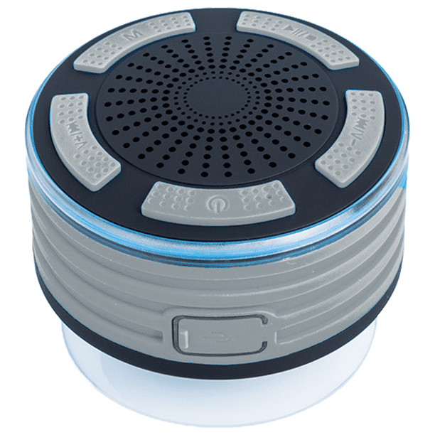Radio de ducha portátil impermeable con Bluetooth HB Lighting a prueba de golpes, radio de ducha inalámbrica a prueba de polvo con ventosa, perfecto para piscina, ducha, barco, exterior, interior Ormromra 2034565-3