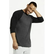 Unisex 3/4 Sleeve Casual Raglan Jersey Crew Neck Baseball Tee Shirts