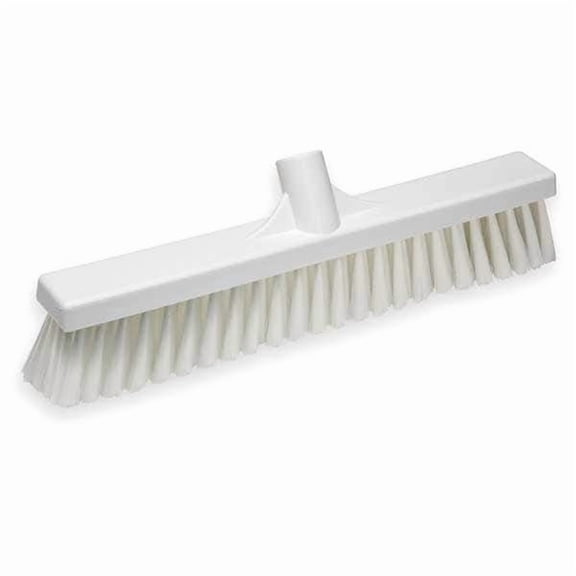 Vikan 16 in Sweep Face Broom Head, Medium, Synthetic, White 31795