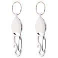 thumbnail image 2 of Miangastore Carabiner Badge Reel Clips Practical Design White 2Pcs 300mm Length, 2 of 8