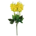 thumbnail image 2 of harmtty Delicate Simulation Bouquet Decorative UV-resistant Fake Hyacinth Blossom Bunch Photography Props ,Yellow, 2 of 8
