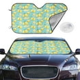 thumbnail image 2 of Kdxio Yellow Lemon Print Windshield Sun Shade,UV Rays and Sun Heat Protection,Sunshade for Car Windshield,Car Shade Front Windshield - Small, 2 of 6