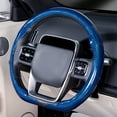 thumbnail image 4 of Steering Size 36-38cm Universal Non-slip D-shaped Round Breathable Car Steering Wheel Cover Protector Suitable Auto Accessories, 4 of 10
