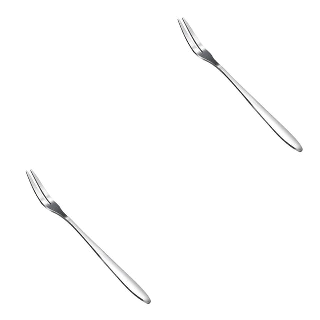 Bearachild Pack of 5 Fruit Forks Stainless Cake Small Dessert Restaurant Steel Kitchen Flatware Biscuit Salad Snack Tableware Cookie uno 2piezas Bearachild CBP485431