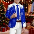 thumbnail image 4 of Vividxx Boys Jacket Boys Suit Blazer Christmas Printed Boys Jacket Elegant Formal For Holiday Parties And With Stylish Festive Design For Kids And Youth 3-4 Years, 4 of 4