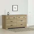 thumbnail image 1 of South Shore Versa 6-Drawer Dresser for Adult, in Natural Ash, 1 of 13