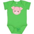 thumbnail image 3 of Inktastic Cute Pig, Little Pig, Pig Head, Pink Pig Boys or Girls Baby Bodysuit, 3 of 5