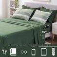 thumbnail image 5 of Regency Heights 7-Piece Comforter Sets, Reversible Striped Comforter Set for Dorm, Lightweight All Season Bedding Set with Pillow Shams,Full, Sage Green, 5 of 10