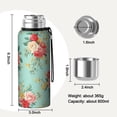 thumbnail image 7 of 20 Oz Pioneer Flower Coffee Tumbler Double Wall Insulated Stainless Steel Water Bottle | Metal Reusable Thermoses Flask with Cup Cap | Leak & Sweat Proof with Anti-Dust Lid, 7 of 7