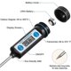 thumbnail image 2 of 3 Piece Meat Thermometer Waterproof Digital Thermometer Probe Thermometer, 2 of 5