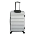 thumbnail image 2 of Protégé Vacationer 20-inch Carry-on Expandable Hardside Luggage Suitcase With 360-Spinner Wheels and Divider Pockets, Silver, 2 of 17