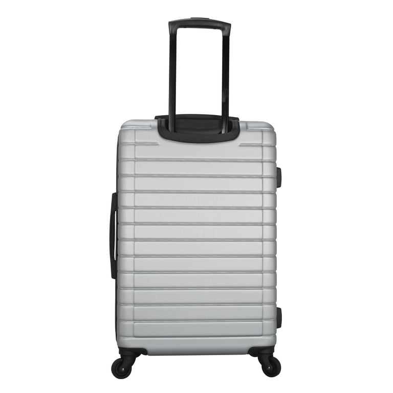 Protege 28-inch Medium Hardside Spinner Luggage, Silver Hail