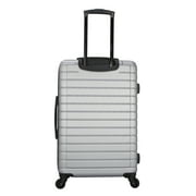 Protege Vacationer 20-inch Carry-on Expandable Hardside Luggage With 360-Spinner Wheels and Divider Pockets, Silver