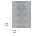 thumbnail image 4 of Livabliss Outdoor Rugs, 7ft Round Eagean Global Navy Square Area Rug for Patio, Porch, Deck, Backyard, Waterproof Indoor Outdoor Carpet (6'7" x 6'7"), 4 of 7