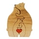 thumbnail image 5 of Rompecabezas de madera de la familia de osos, adorno de escritorio, decoración de mesa para el hogar, juguete educativo 4 osos, 5 of 9
