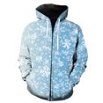 thumbnail image 1 of Sudadera con capucha y cremallera para hombre, con estampado de copos de nieve de invierno, divertida, de manga larga, estilo urbano, de gran tamaño, genial, gran oferta 2024, unisex, para primavera y, 1 of 6