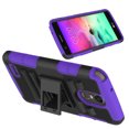 thumbnail image 4 of LG Stylo 3 Case, Mignova Rugged Plastic Heavy Duty Armor Holster Defender Full Body Protective Hybrid Case Cover with Kickstand and Belt Swivel Clip for LG Stylo 3 Smart Cell Phone (Purple), 4 of 5