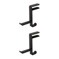 thumbnail image 1 of Monstrate Soporte para auriculares Accesorios de cuero ajustables Colgador de auriculares Soporte de exhibición de espacial universal de negro 2Conjunto, 1 of 6