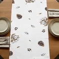 thumbnail image 5 of Table Runners 72 Inches Long Dress Scarves, Rabbits Pine Cone Farmhouse Kitchen Table Runner, Coffee Tablerunners, Sweet Home Texture Brown Leaves Berries 14x72 Inch, 5 of 9