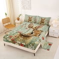 thumbnail image 2 of Erosebridal Animal Rabbit Full Size Sheets 4-Piece For Children,Kids Easter Flowers Animal Bed Sheets,Luxury Bedroom Decor, 2 of 5