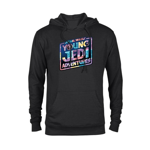 Star Wars Young Jedi Adventures Logo with Character Art - Pullover Hoodie for Adults - Customized-Black