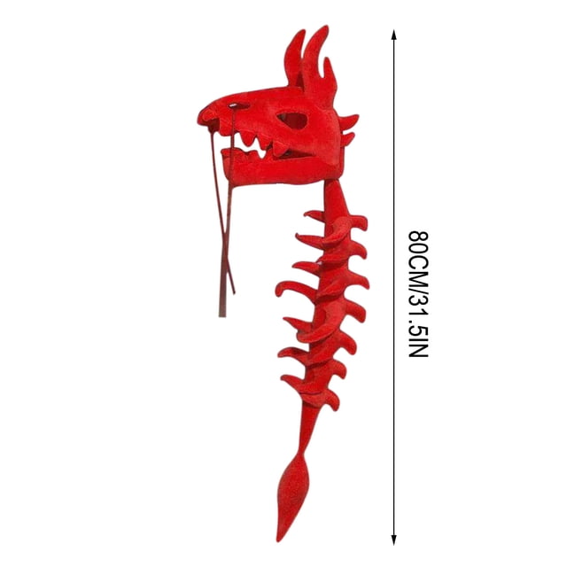 Capuche Squelette de Dinosaure Réaliste avec Cornes, Bouche Ouverte et Queue en Forme de Colonne Vertébrale pour Jeu de Rôle