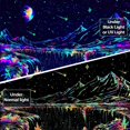 thumbnail image 3 of Gojian Black and White Tapestry Starry Night Mountain Tapestries for Bedroom Aesthetic Moon and Stars Tapastry's Wall Hanging Dark Nature Forest Wall Tapestry for Living Room Dorm, 3 of 6