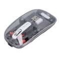 thumbnail image 1 of Ratón Inalámbrico, Mouse De Juego Transparente Con Receptor USB, Ratón Silencioso Inalámbrico Ergonómico, 3 Modo 2.4GHz BT1 BT2, 3 DPI Ajustable, Para PC Portátil, 1 of 7