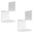 thumbnail image 1 of Kiera Grace Étagères flottantes d'angle modernes, ensemble de 2, blanc, 1 of 1