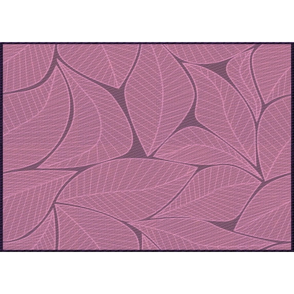 Ahgly Company Machine Washable Indoor Rectangle Transitional HotPink Area Rugs, 2' x 5'