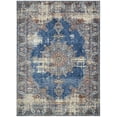 thumbnail image 2 of HR-Traditional Rugs/Luxury Livingroom/Fashion Home Oriental|Persian Vintage Area Rugs-Blue/Multi (5'x7'), 2 of 7