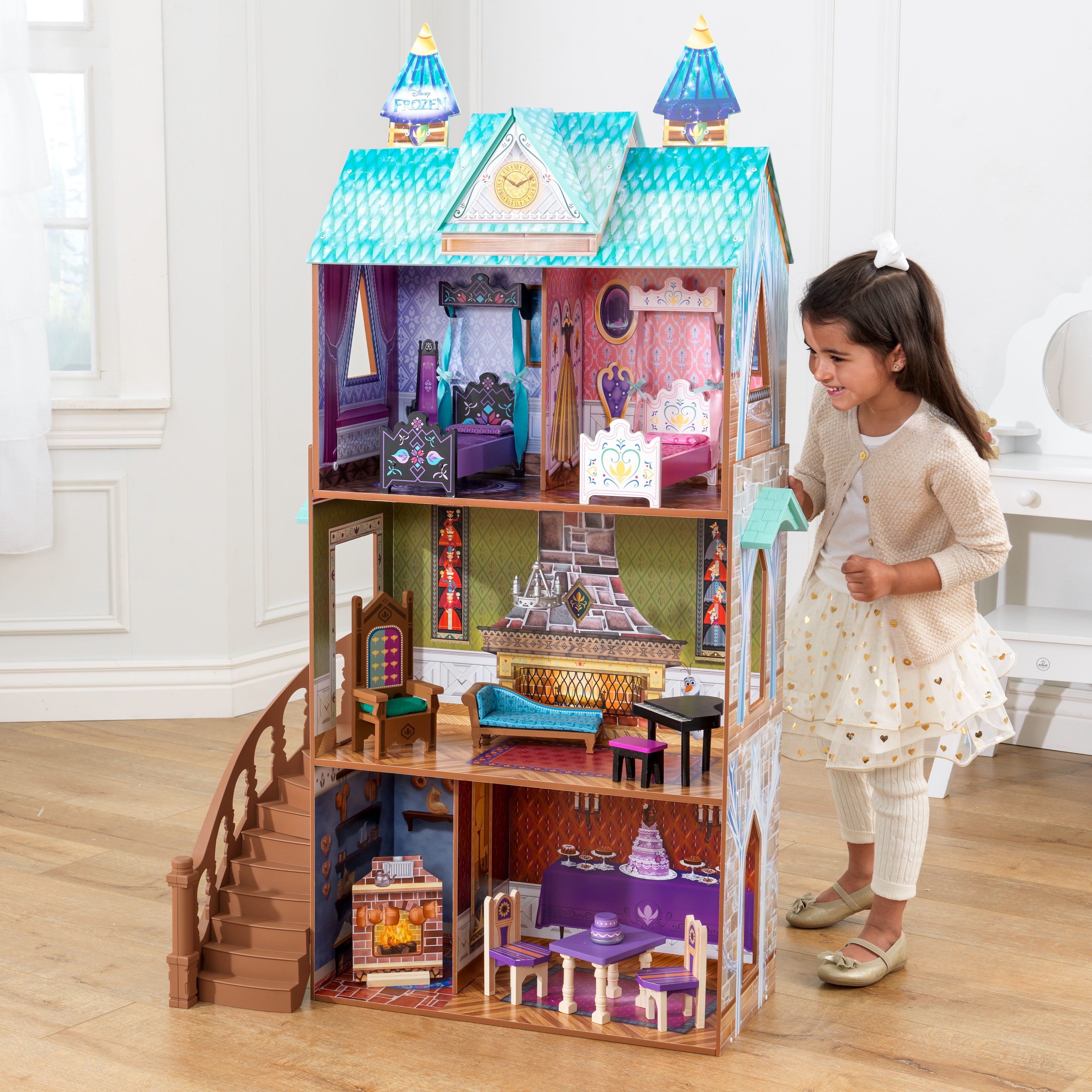 frozen arendelle palace dollhouse by kidkraft