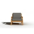 thumbnail image 2 of Adrien 4-Piece Teak Outdoor Patio Deep Seating Set with Charcoal Cushions, 2 of 9