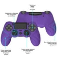 thumbnail image 3 of PlayVital Guardian Edition Purple Ergonomic Soft Anti-Slip Controller Silicone Case for ps4, Rubber Protector Skin with Joystick Caps for ps4 Slim/Pro Controller, 3 of 9