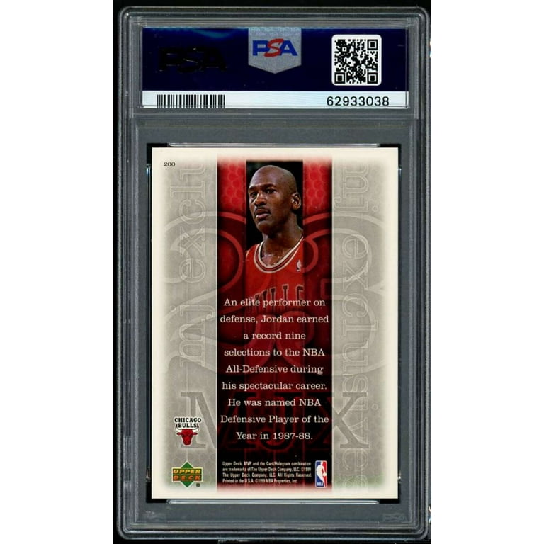 1999 UD NBA MICHAEL JORDAN PSA9 ジョーダン 1999 UPPER DECK VICTORY #419 MICHAEL JORDAN CARD CHICAGO