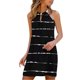 thumbnail image 1 of Vestido HUOGUO, casual, de verano, a la moda, de metal, cuello colgante, 1 of 5