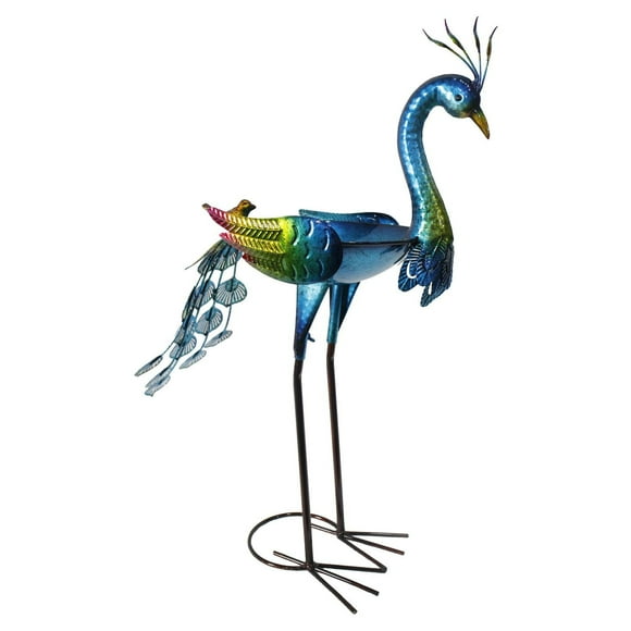 Angelo Décor 25-inch Metal Peacock Birdbath / Feeder