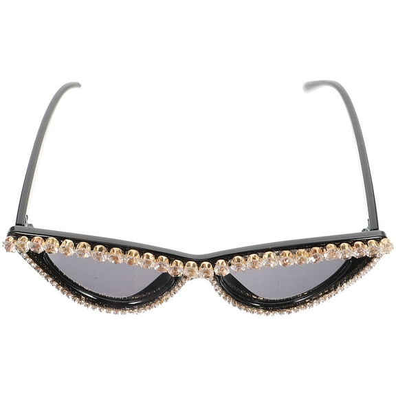 PAMINGONO 1Set Cat Eyes Sunglass Women Cat Eye Sunglass Exaggerated Design for Summer Outing 15.5x6.1in