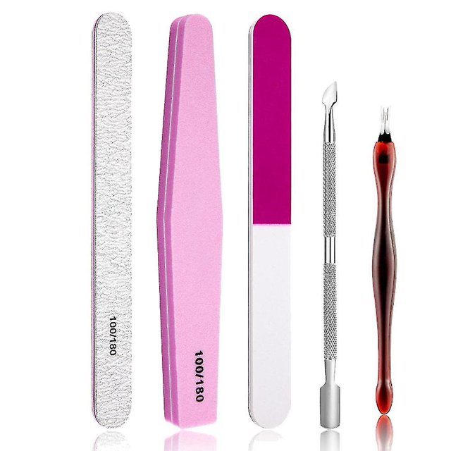 Juego de herramientas de manicura con alicates para cutículas y empujadores de cutículas Prum, lima profesional para uñas encarnadas, herramienta cortadora y removedora de cutículas, kit para decoraci