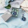 thumbnail image 6 of 2Pcs Evil Eye Keychain Charms Blue Evil Eye Keychain Pendants with Lobster Claw Clasp and Jump Ring Peacock Keychain Decoration Accessories for Jewelry Making DIY Keychain Crafts, 6 of 7