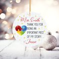 thumbnail image 5 of Thank You for Being an Important Piece of My Story Ornament, Custom Name Teacher Ornament, Personalized Teacher Christmas Ornament Keepsake, Teacher Appreciation Xmas Ornament Gift for Men Women f4A, 5 of 6