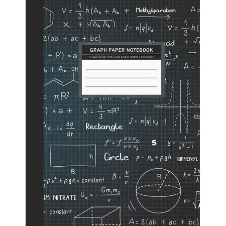 graph paper notebook 5 squares per inch graphing graph paper composition notebook walmart