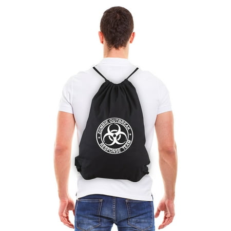 Zombie Outbreak Response Team Sport Eco-Friendly Draw String Bag Black & (Best Of White Zombie)