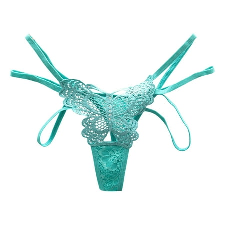 Xiaoxatg Sexy Panties for Women Ladies Sexy Panties Lace Bow Hot Drilling Solid Color Thong plus Size Sexy Underwear Brief for Women