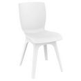 thumbnail image 2 of Luxury Commercial Living 3-Piece White Recyclable Square Outdoor Patio Dining Set 33.5", 2 of 5