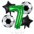 thumbnail image 1 of Yanonmyfd Soccer Balloons 10th Birthday Decorations for Boy - Soccer Birthday Party Balloons World Cup Sports Theme Party Decorations Decor Supplies - 32inch Foil Mylar Green 10 Balloon,Green 7, 1 of 11