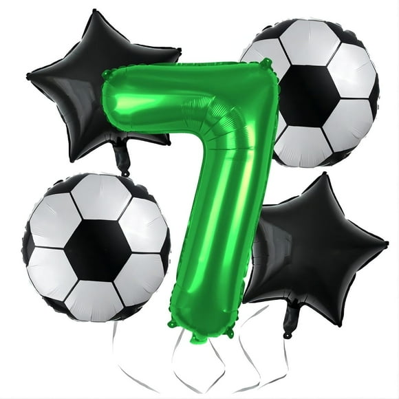 Yanonmyfd Soccer Balloons 10th Birthday Decorations for Boy - Soccer Birthday Party Balloons World Cup Sports Theme Party Decorations Decor Supplies - 32inch Foil Mylar Green 10 Balloon,Green 7