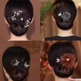 thumbnail image 1 of 2024 NUEVO moño hábil con flores bordadas a mano, torcedor de cabello para moño hábil, pinza para el cabello torcida, pinza para el cabello con forma de bola, rodillo para moño de flores para cabello, 1 of 6