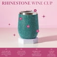 thumbnail image 3 of Vaso de vino Paris Hilton Diamond Bling de acero inoxidable, 350 ml, 3 of 9