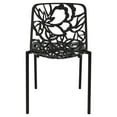 thumbnail image 4 of Modern Aluminum Accent Chair - Outdoor Patio Lounge Seating - Bohemian Style Decor, 4 of 8